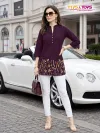 Polo 201 To 206 By Tips And Tops Rayon Embroidery Ladies Top